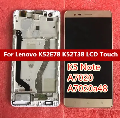 Протестировано для Lenovo K5 Note A7020 A7020a48 K52t38 k52e78 Полный ЖК-дисплей + дигитайзер сенсорного экрана в сборе, бесплатная доставка