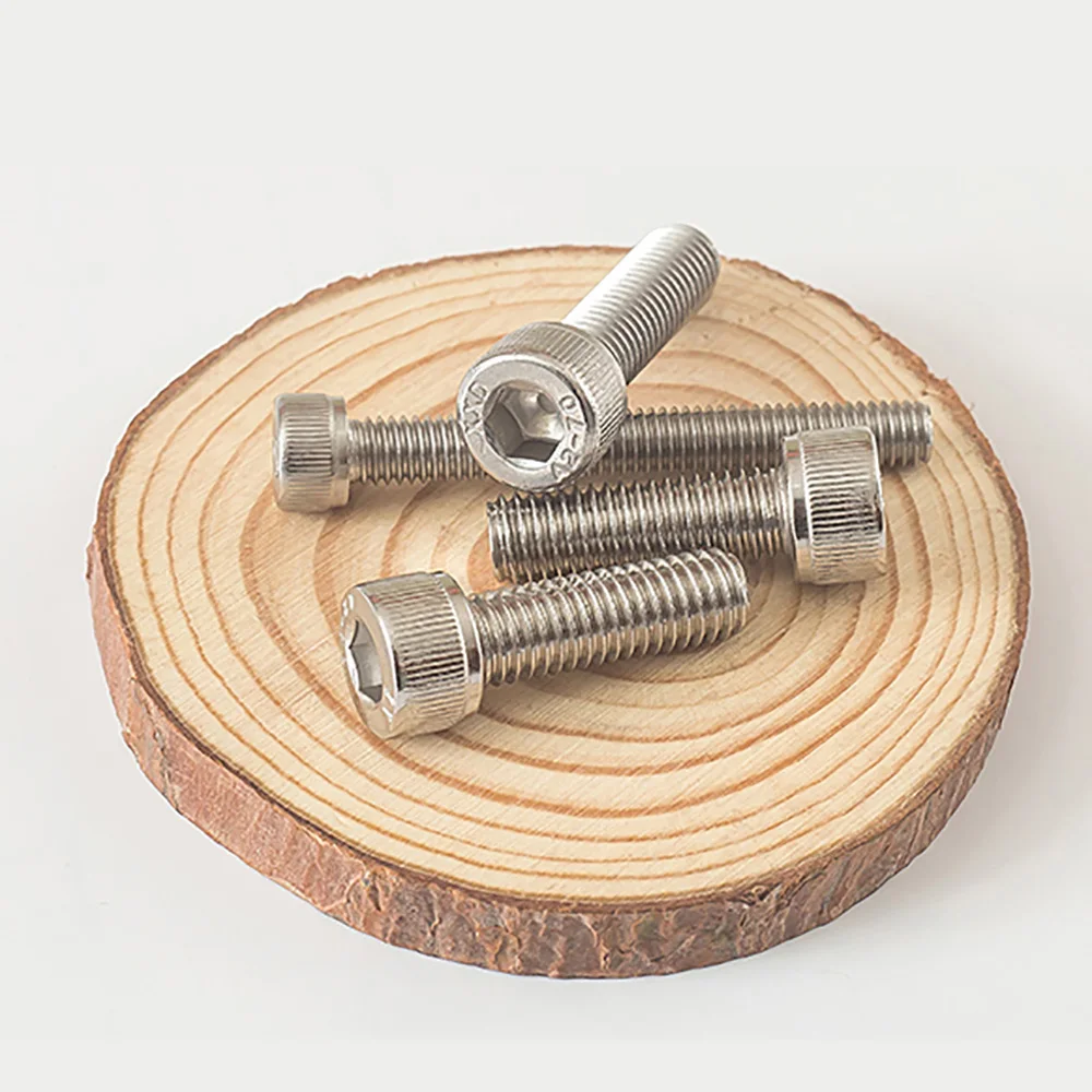 8mm-150mm Hex Hexagon Socket Cap Head Screws Bolts M5 M6 M8 M10 M12 M14 304 Stainless Steel Hex Socket Round Head Bolt Screw