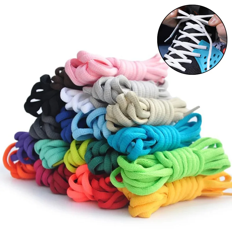 Basketball Oval Shoe laces Half Round Running Sneakers Laces Durable Without Fading Shoe Strings Men Women 100/120/140/160/180CM