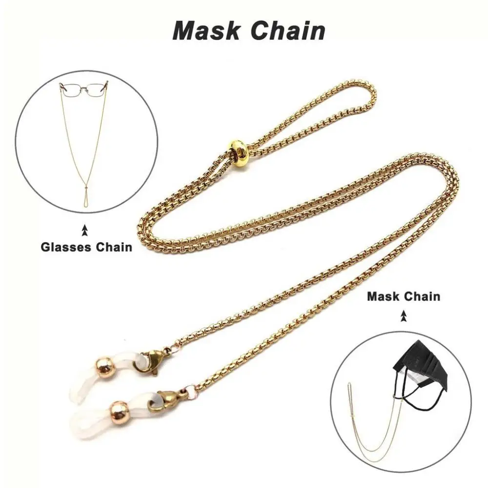 Extension Metal Anti-lost Mask Chain Eyeglasses Strap Glasses Chains Sunglasses Lanyards