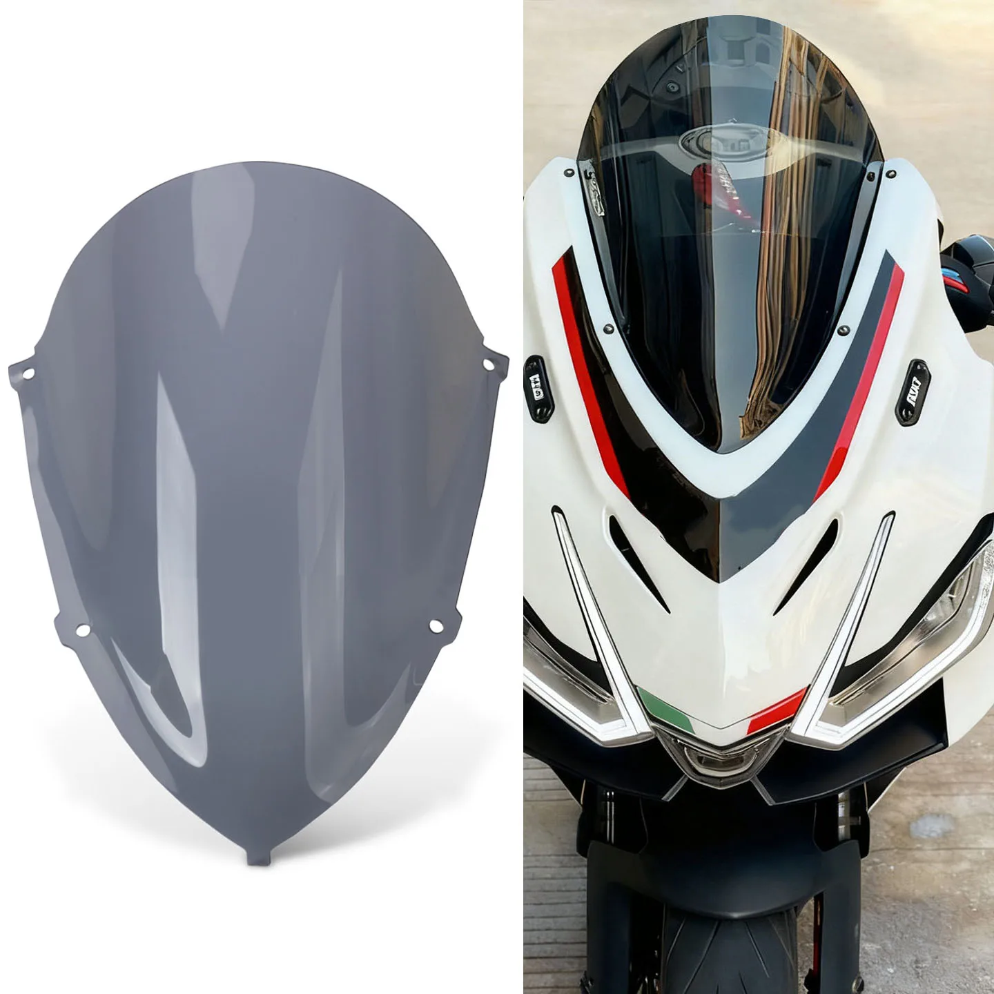 

Motorcycle Accessories Windscreen Windshield Fairing Wind Deflector For RS457 RS 457 2024 2025