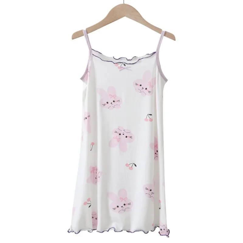 Children\'s Pajamas Summer Thin and Breathable New Girls\' Pajamas Home Clothes Small Suspenders