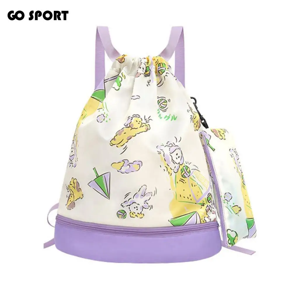 

Водонепроницаемая детская сумка для плавания, отделение для обуви, разделение для сухого и влажного воздуха, детская пляжная сумка, сумка для хранения плавания с мультяшным лучом