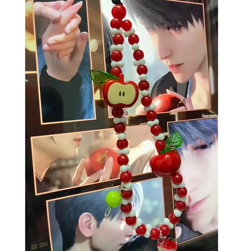New Apple Phone Pendant Game Love and Deepspace Keyring Caleb Xia YiZhou Phonestraps Phone Lanyard Phone Charms Handmade