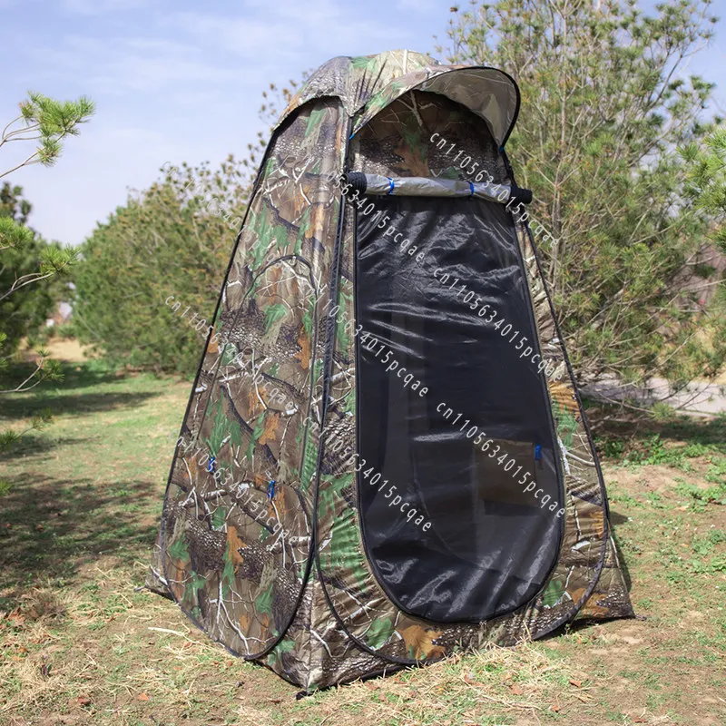 Outdoor Fishing Tent Sunshade and Rainproof Single Automatic Mosquito-proof Sunscreen Fishing Canopy (four-sided Mesh Design)