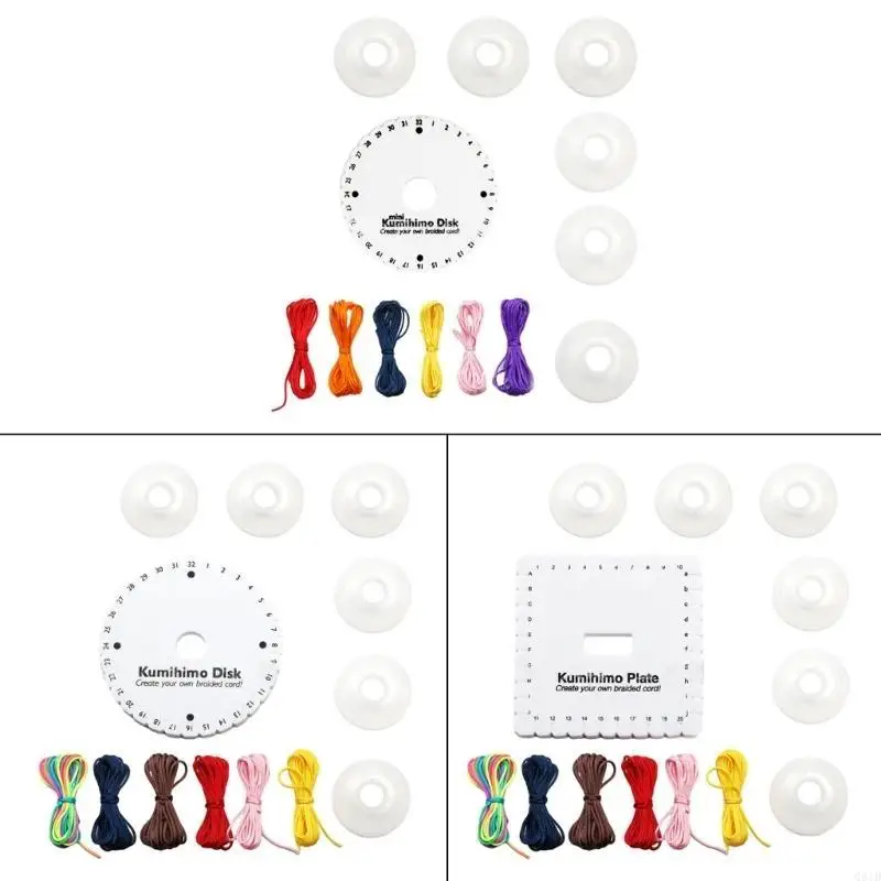  Multi Purpose Cord Braiding Disk Kumihimo Beading Cord Disc Braiding Plate Tools