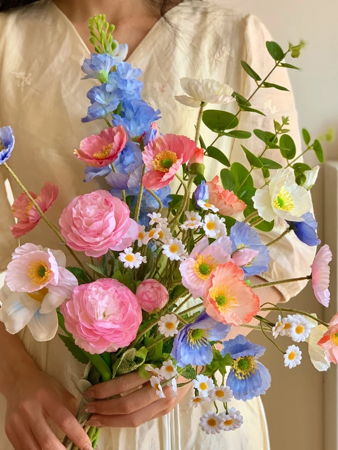 

Искусственный букет цветов для фотосессий, реалистичные искусственные цветы, декор для гостиной, украшение для цветочных горшков