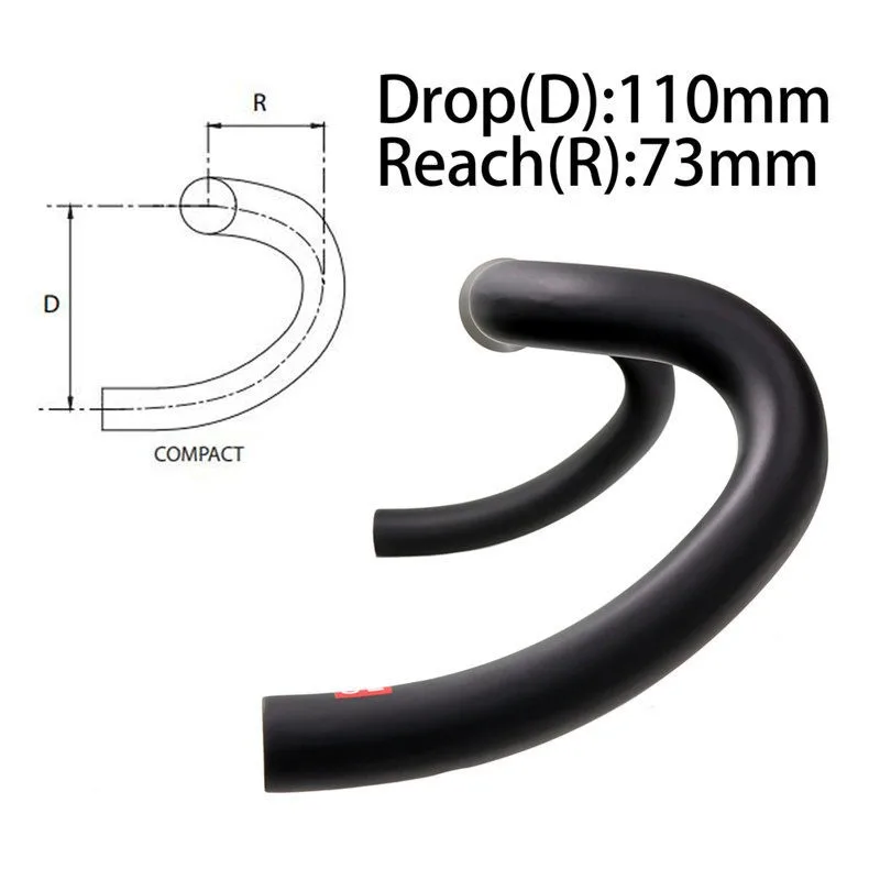 Full Carbon Fiber High-strength Large-angle Bend Handle Outer Swing Angle DISCOVER GRAVEL 30 Degrees Road Handlebar