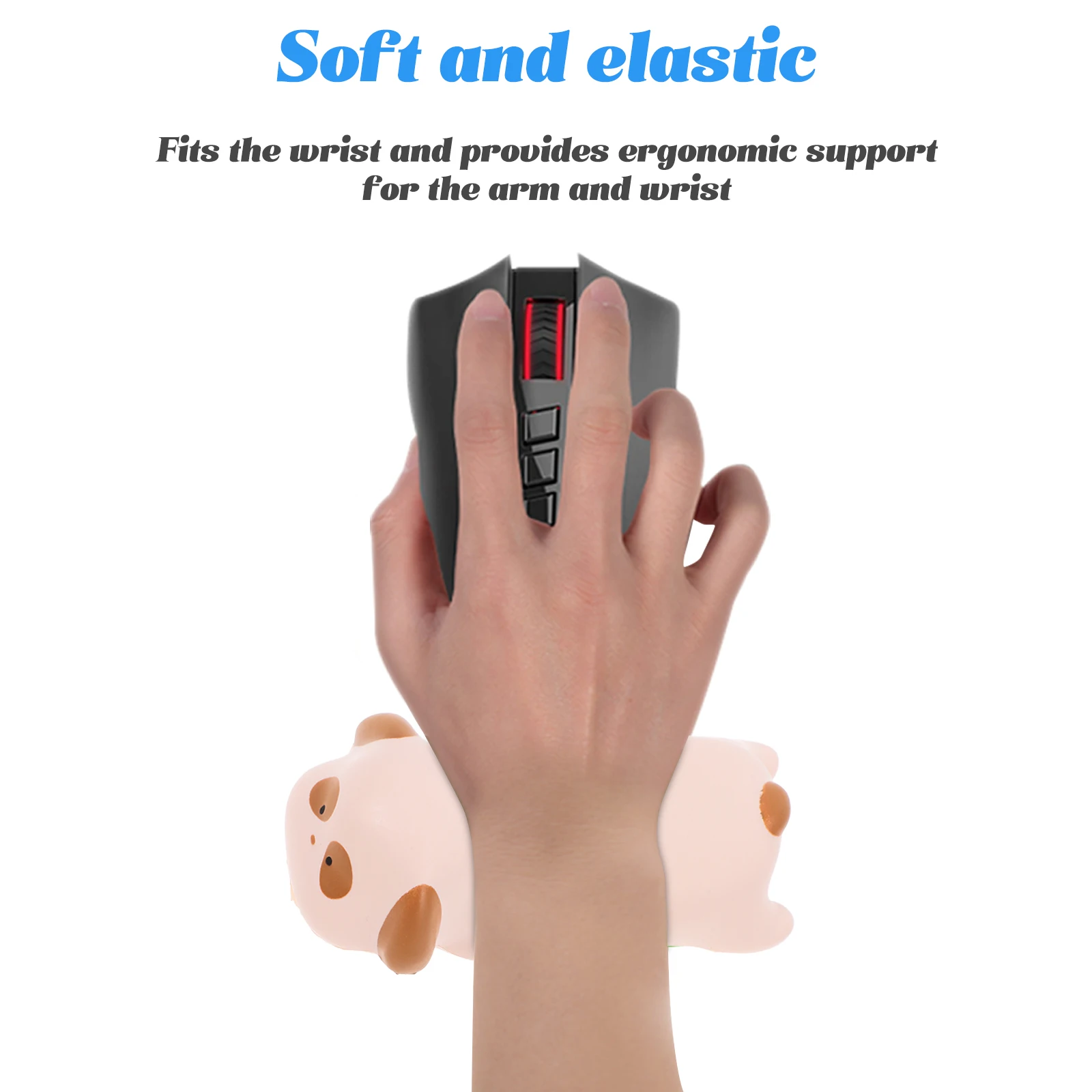 

Pad Mouse Rest Pu Resin Support Ergonomic Rest For Keyboard Mouse Nonslip Bottom Wrist Support Mat For Computer Keyboard