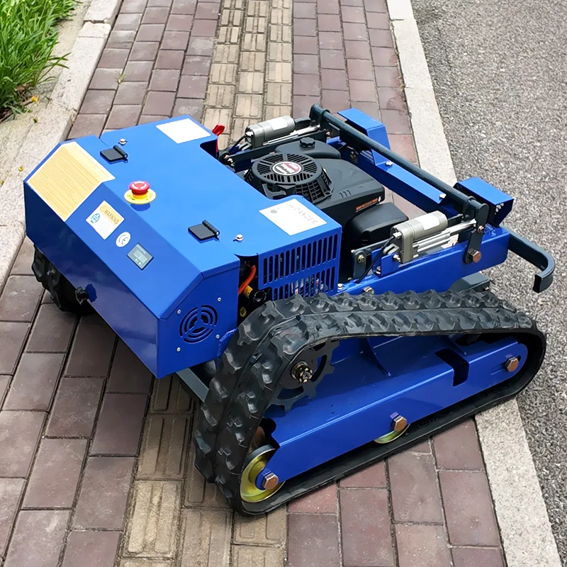 Cortacésped con control remoto, cortacésped con orugas, precio de fábrica personalizado, para cursos de golf, granjas y jardines