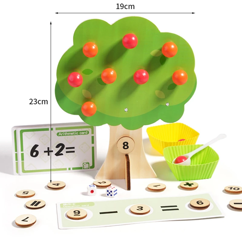 Kid Magnetic Math Counting Learning Toy Montessori Teaching Tool Mathematics Addition Subtraction Game Preschool Educational Toy