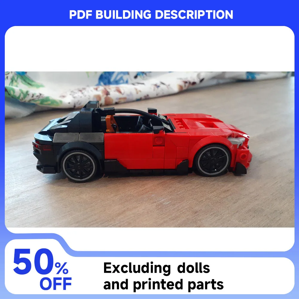 

New City Speed ​​Building Blocks MOC Sports Car Series DIY Racing Model Car Assembly Children's Toy Boy Collection Gift Set