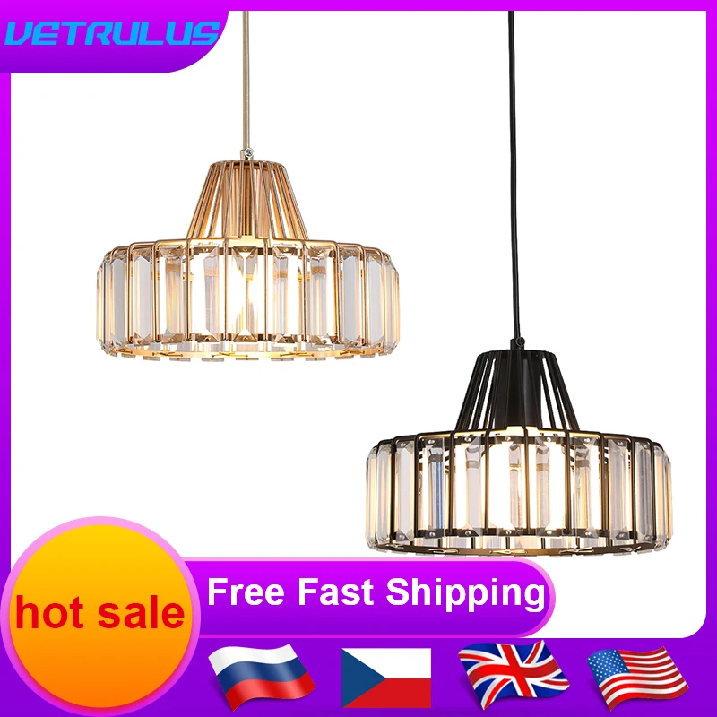 K9 Crystal Pendant Ceiling Lamp Modern Chandelier Living Room Nordic House Hanging Light Fixture Hotel Loby Hall Decor Led Lumin