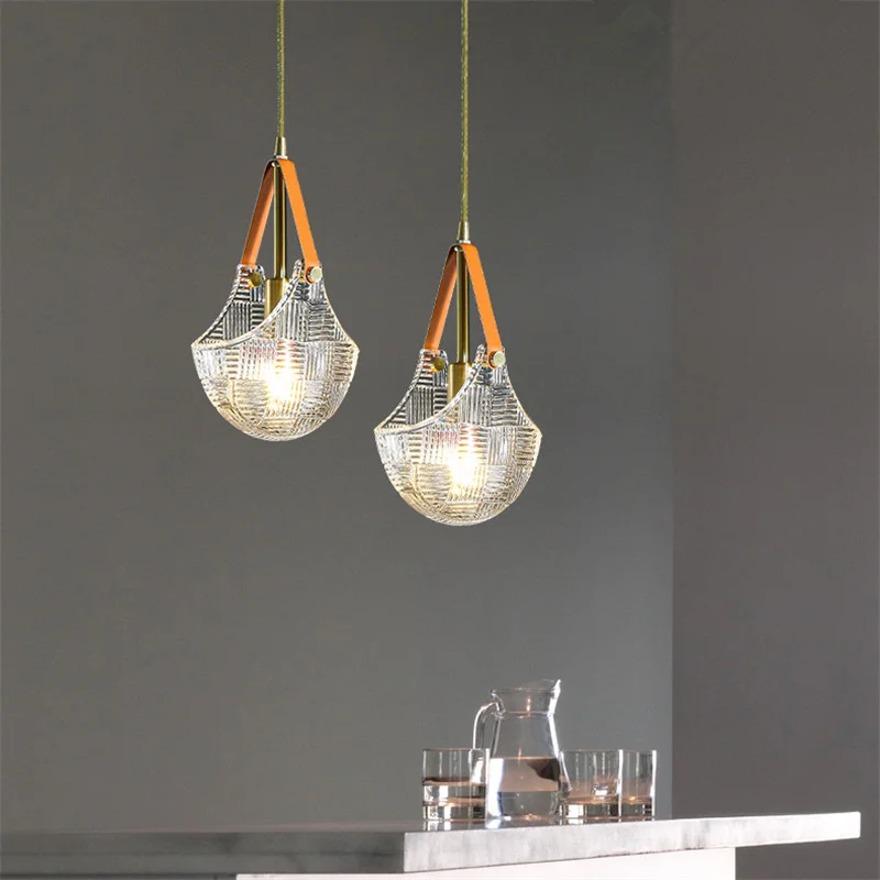 AOSONG Nordic Brass Pendant Light LED Modern Simply Creative Glass Hanging  Lamp For Home Dining Room Bedroom Decor