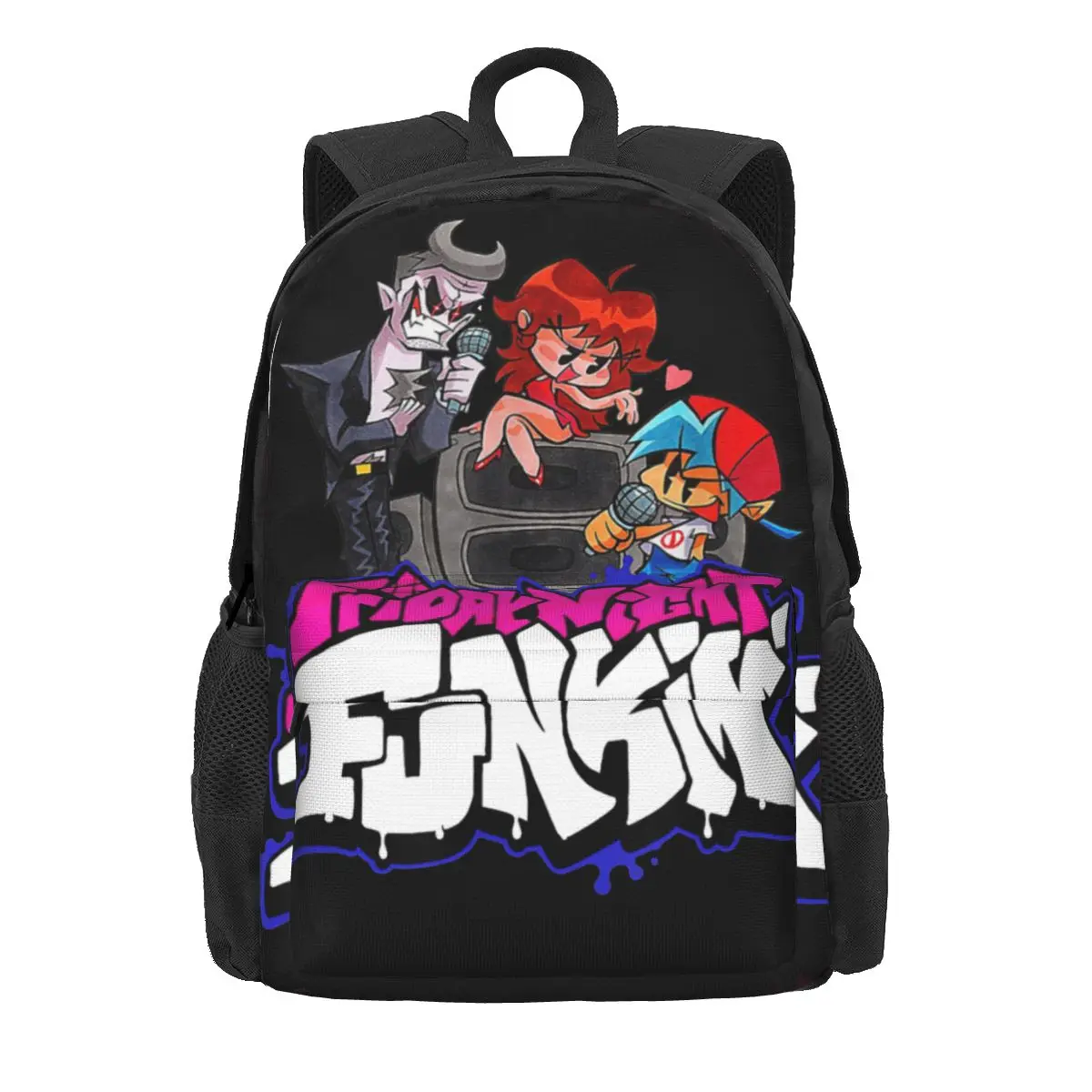 

Friday Night Funkin Battle Rap Game Women Backpack Trend Student School Bag Anime Laptop Backpack Boys Girls Travel Rucksack