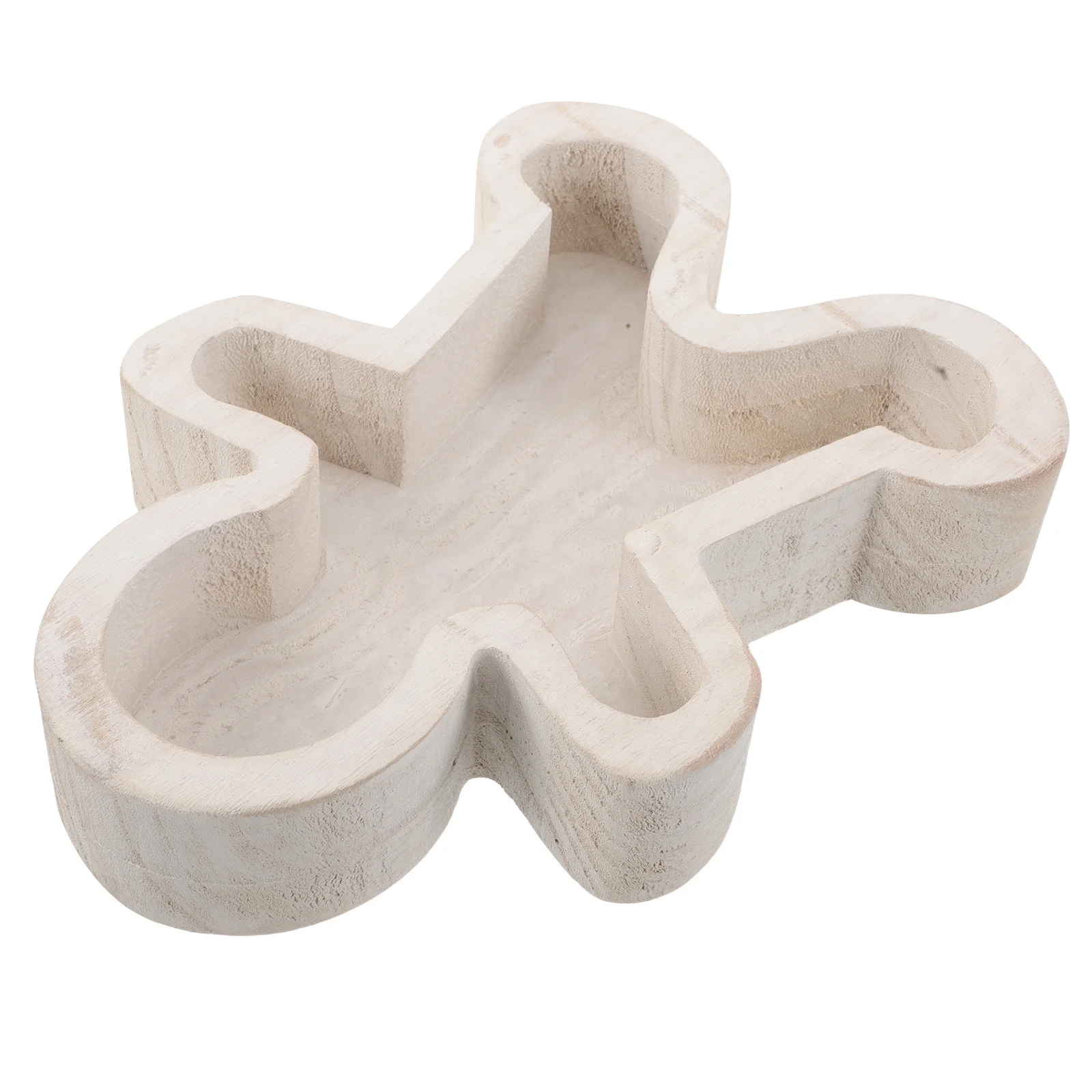 

Wooden Gingerbread Man Tray Holiday Serving Platter Snacks Desserts Christmas Cheese Board Decorative Christmas Tableware