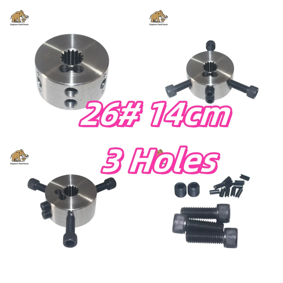 

Best Excavator Hydraulic Pump Coupling Rubber Coupling Spline 26# 14cm 3 Holes 15T 85*25*22*45