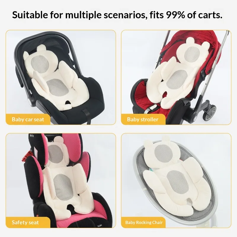 Newborn Basket Stroller Seat Cushion Safety Seat Protection Inner Pad Baby Cotton Waist Pad