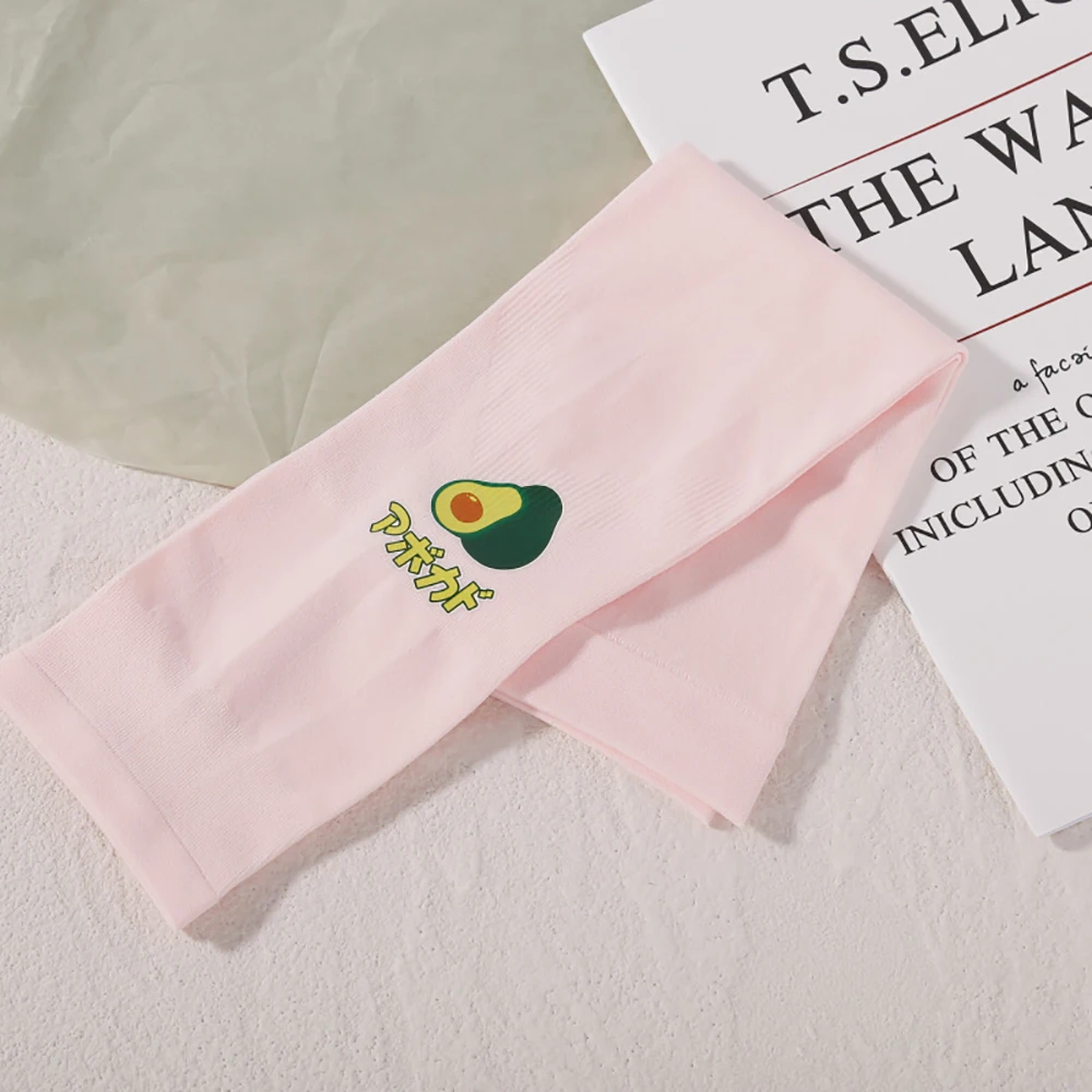 

Велоспорт Милые фрукты Авокадо Вождение Клубника Ледяной шелковый рукав Защита от солнца и ультрафиолета Рукава Охлаждающие рукава