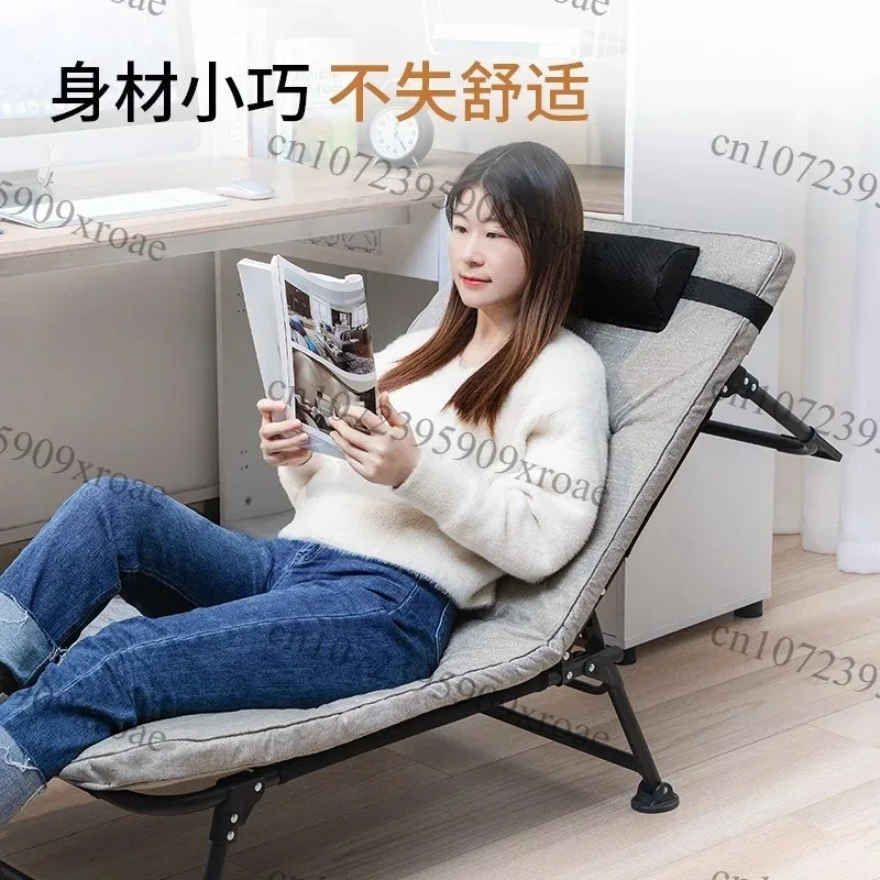 Office lunch break siesta bed, mini lightweight single portable simple folding escort bed