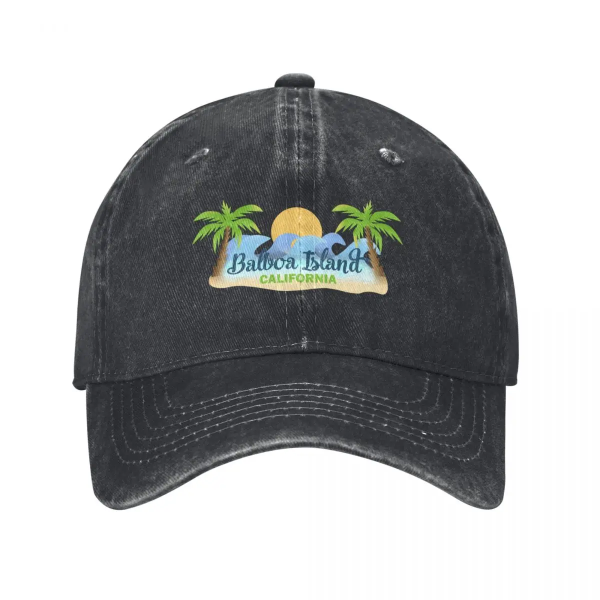 

Balboa Island California Baseball Cap Brand Man cap Beach Outing Wild Ball Hat Men's Hats Women's