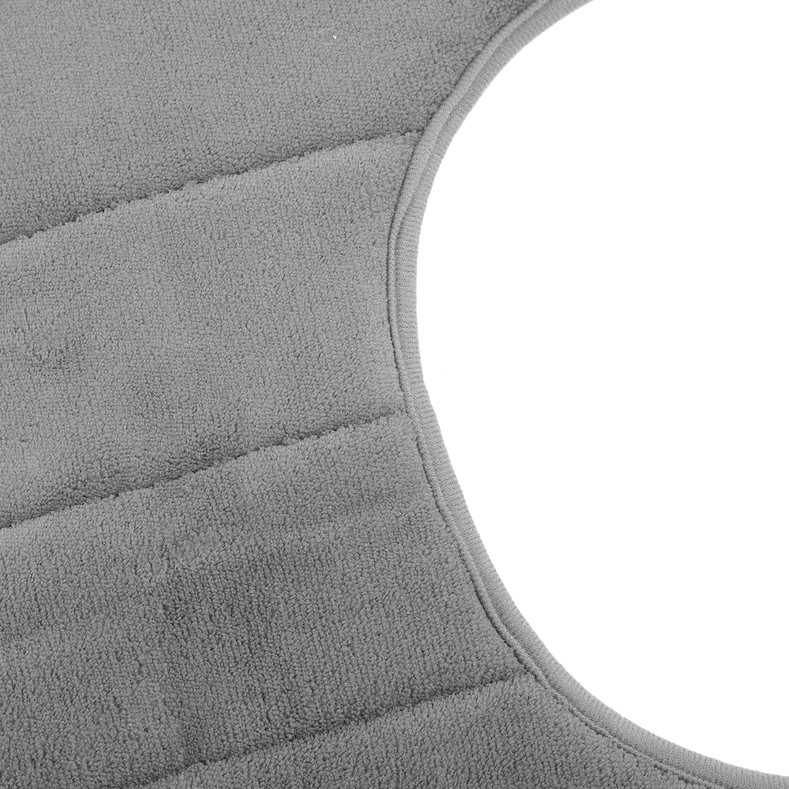 

50x60cm Memory Closestool Floor Mat U Shape Dark Grey Soft Comfortable Non-Slip Anti-Skid Bathroom Carpet Toilet Rug