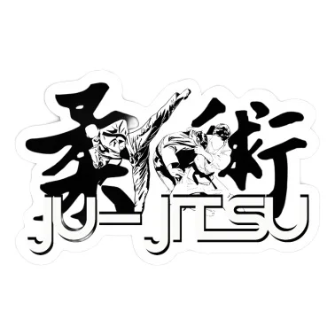 Jiu Jitsu Black Belt Fighting Creative Badge Stickers Motorcycle Off-road Wall Room Bumper Car Bicycle Table Truck Helmet Decal