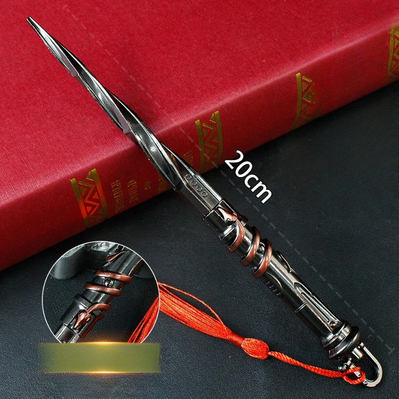 20cm/7.87in arena breakout coleção de modelos de brinquedo para fechar armas de combate placa dentes puxando armadura metal jogo periferia presente