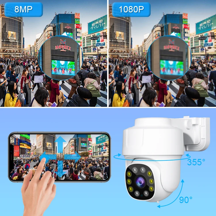 ShooCam IP66 4K 8MP Sistema de cámaras de seguridad Poe Cámara de red IP Sistema de cámaras Cctv Kit Nvr Poe de 16 canales