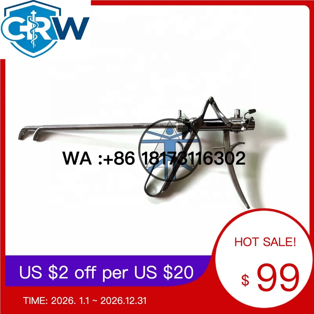 CRW Lithotriptoscopy Set Lithotrite Curved Stone Punch Urology Instrument Cystoscope