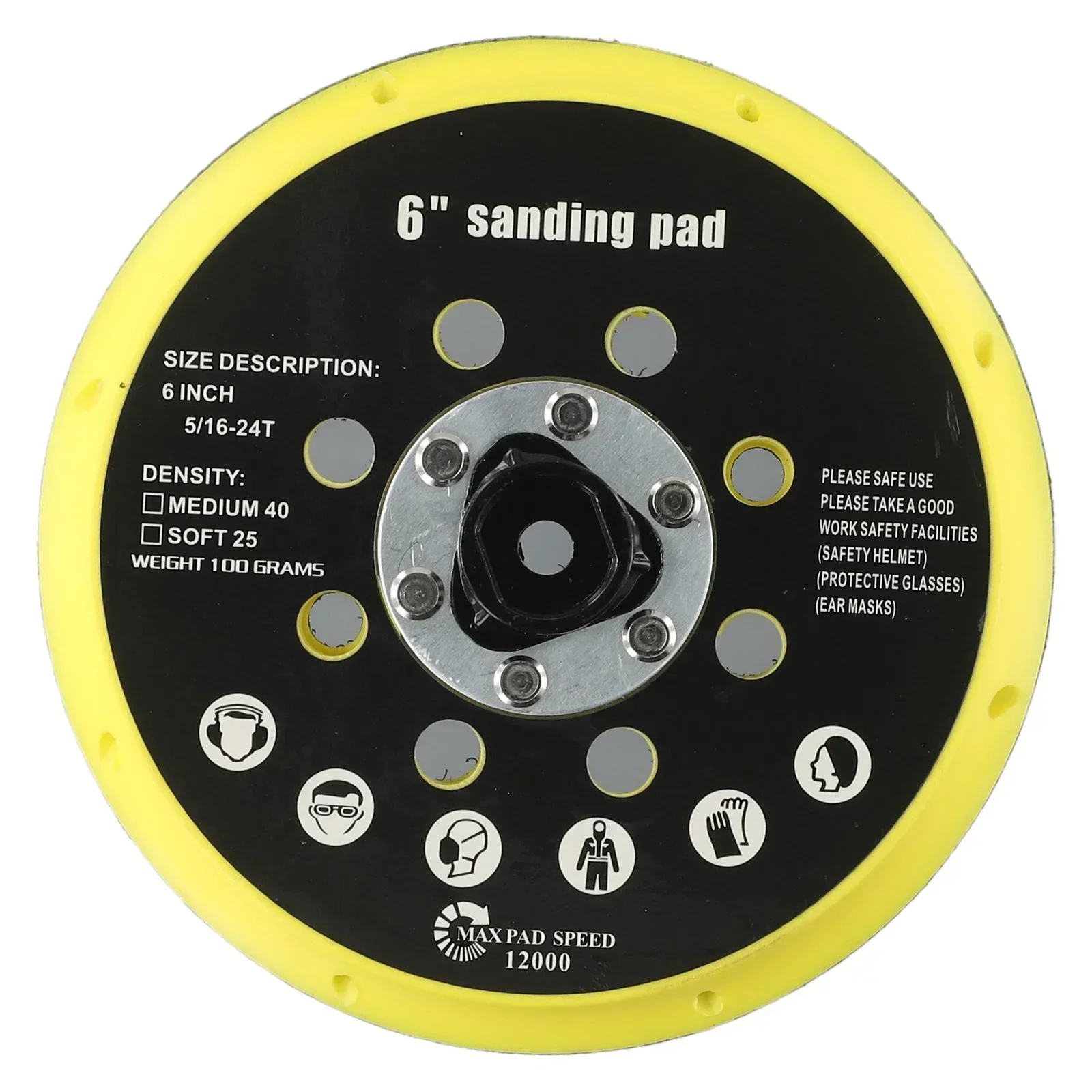 Imagem -02 - Polegada 150 mm Lixadeira Almofada de Apoio 17 Furos para Festool Bo6030 Bo6040 Lixadeira Ferramentas Elétricas Acessórios 6