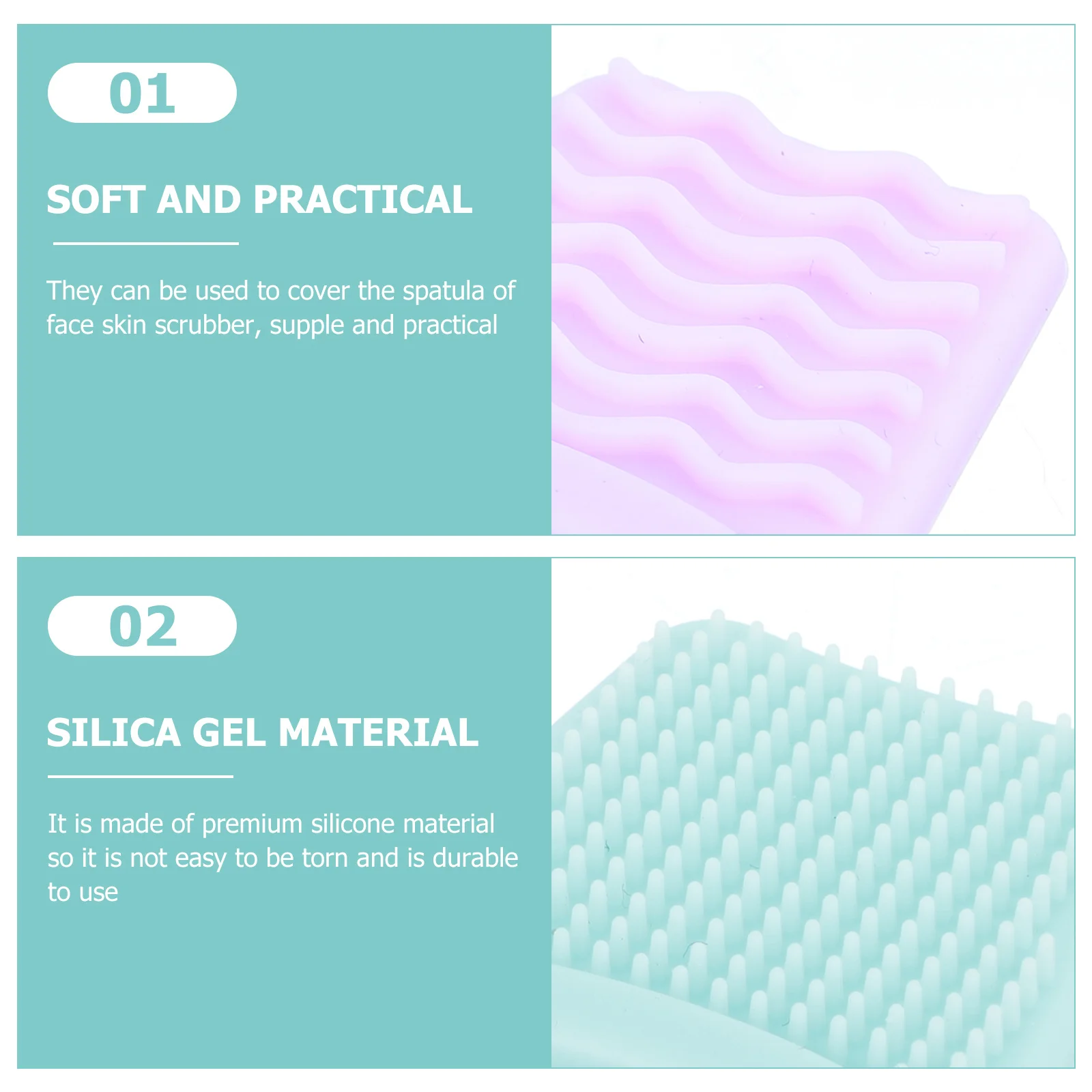 12 قطعة سيليكون بالموجات فوق الصوتية الجلد الغسيل يغطي قابلة لإعادة الاستخدام قبعات واقية لأدوات تنظيف الوجه العزل الحراري دائم #6