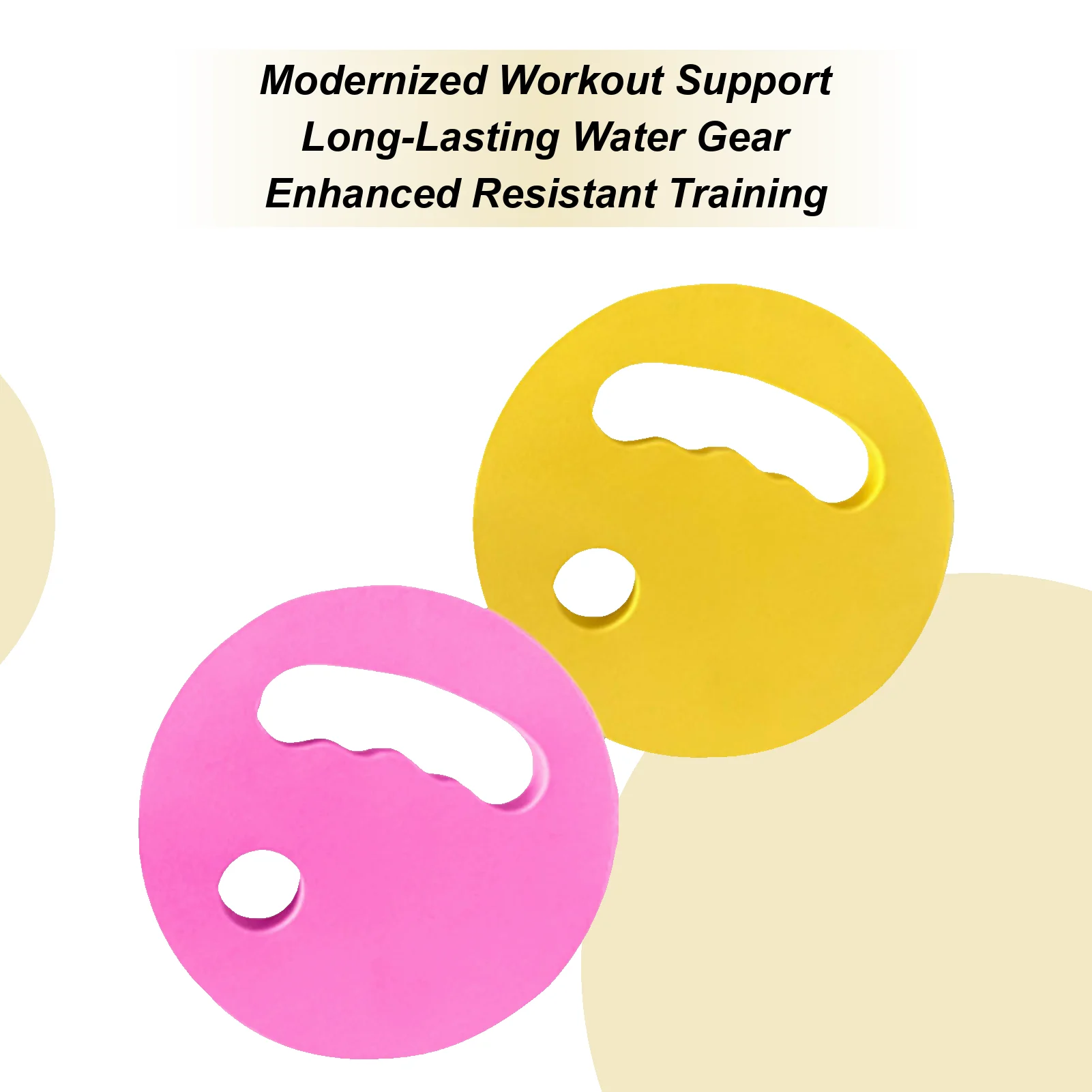 Discos de ejercicio para piscina, mancuernas de entrenamiento de agua de espuma flotante, agarre ergonómico, equipo de ejercicio acuático para principiantes, jóvenes y adolescentes, 2 uds.
