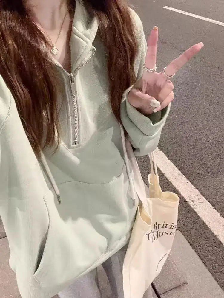 

Толстовки с капюшоном, большие женские топы, женская молодежная одежда с надписями, ребристый подол, уменьшающая моющуюся одежду, рокабилли, современная живопись