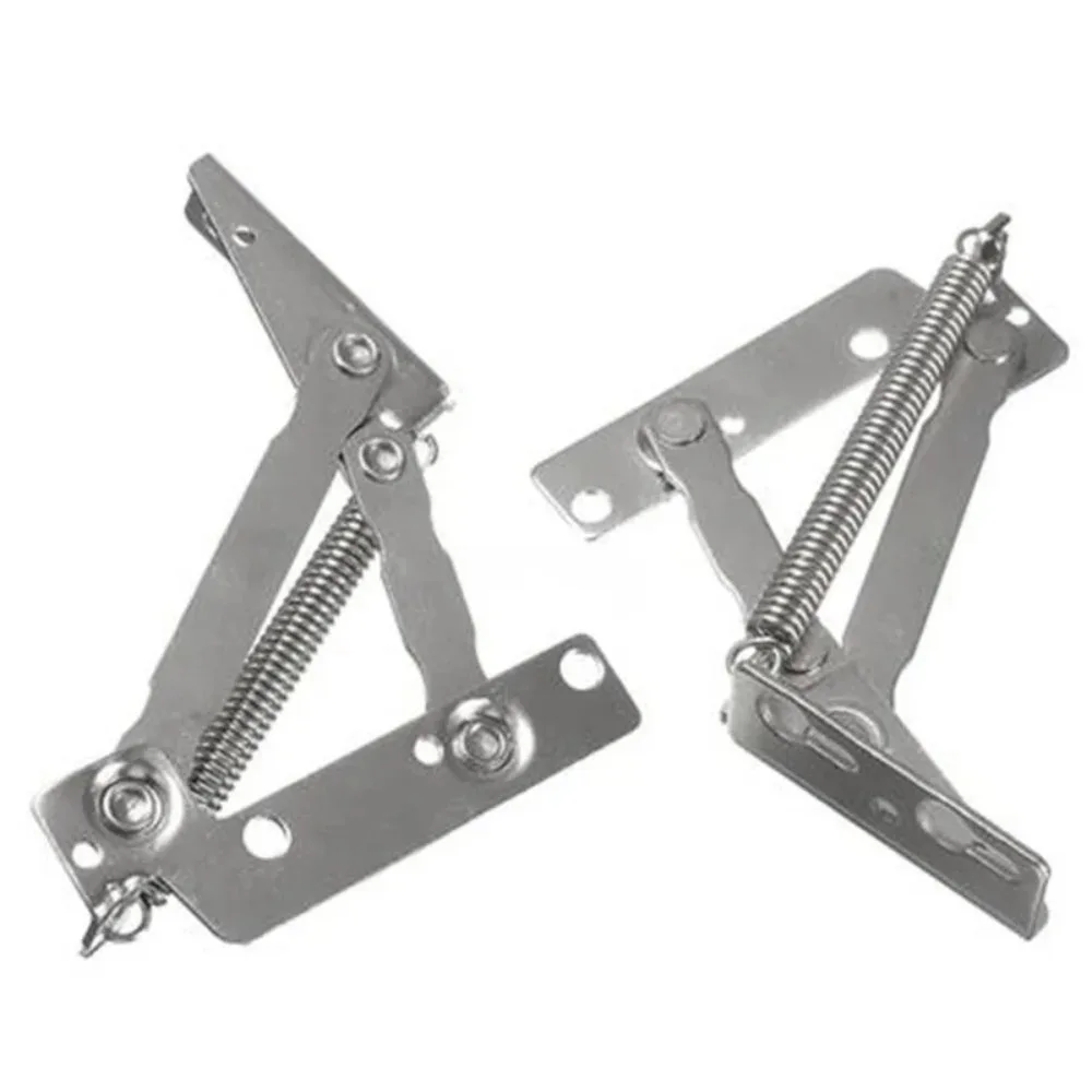 2pcs 80 degree Sprung Hinges Cabinet Door Lift Up Stay Flap Top Support
