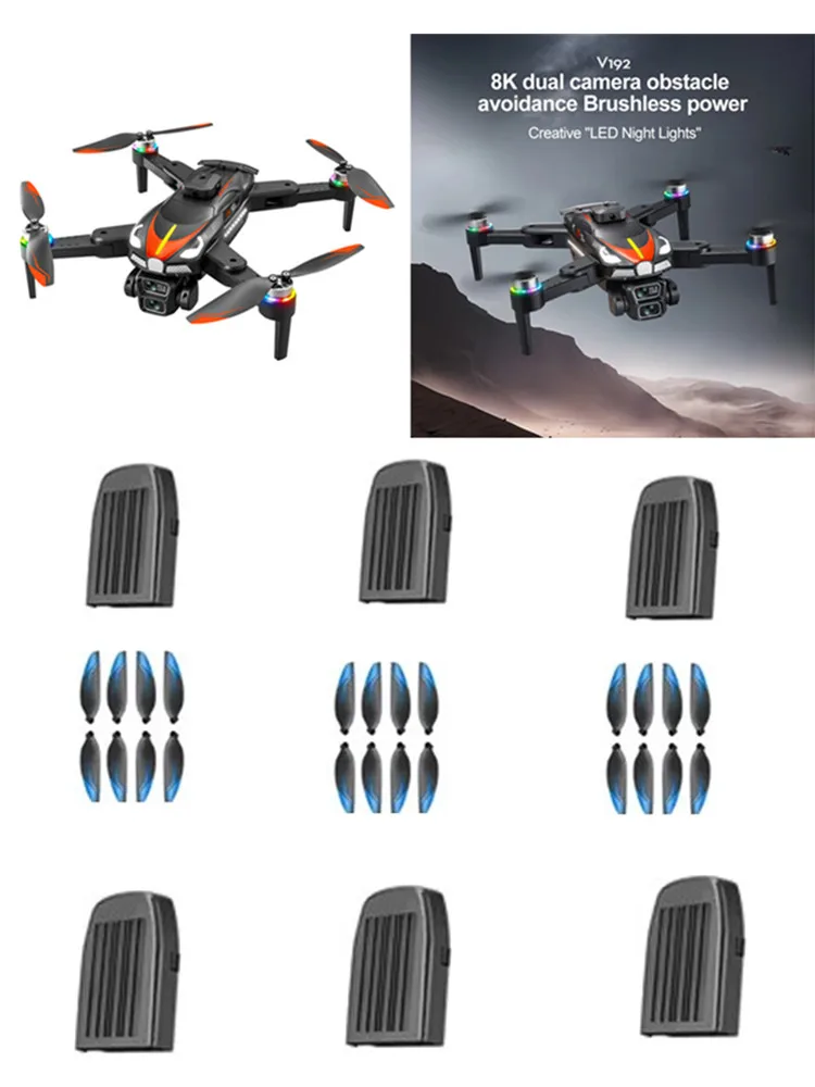 V192 RC Drone Battery V192 Brushless Drone 3.7V 1800Mah Battery/propeller V192 Drone Battery