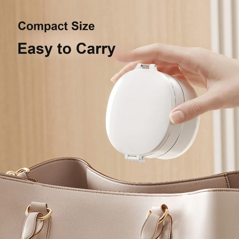 Orthodontic Retainer Case Portable Denture Cleaning Soak Box for Invisible Aligners Home and Travel Storage