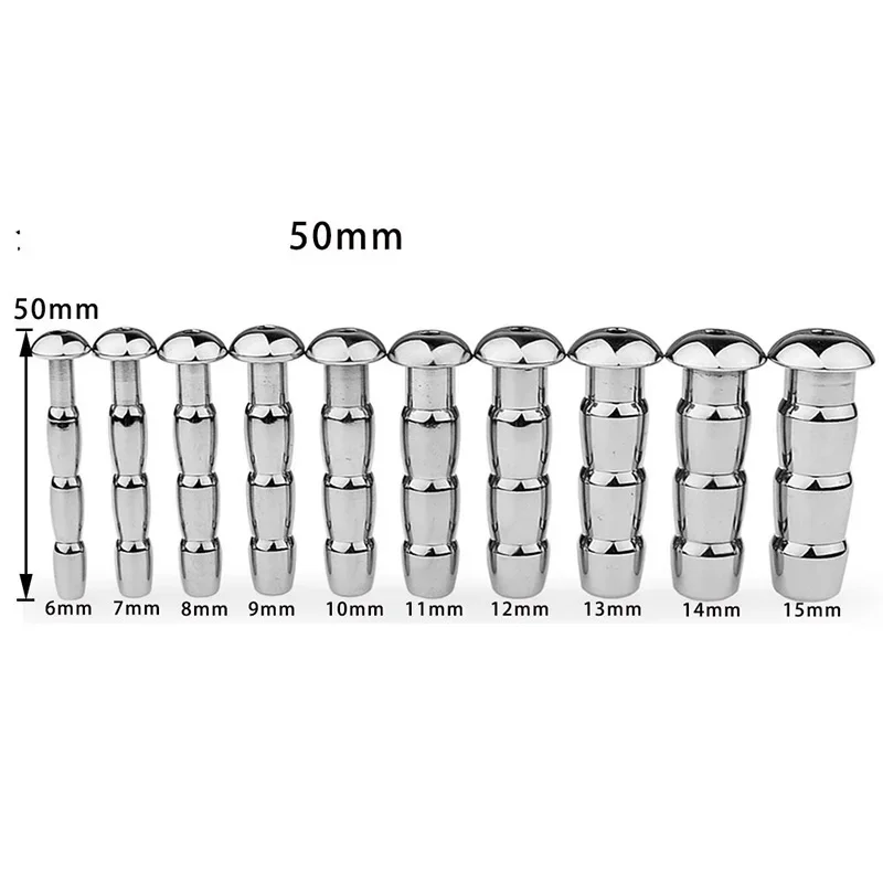 Penis Plug Stainless Steel Catheters Urethral Dilators Hollow Urethral Sound Male Masturbator Penis Inserts Chastity Sex Toys