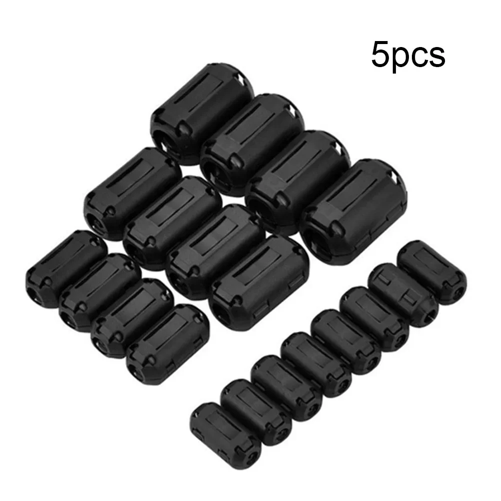 

5pcs Ferrite CoreCord Ring Choke Bead RFI EMI Noise Suppressor Filter For Power Cord USB Antenna Audio Cable 3.5/5/7/9/13mm