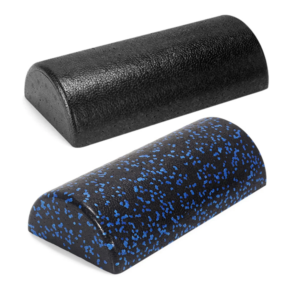 Half-Round Yoga Roller Massage Roller High Density Semi-Circular Foam Roller Multi-Function Back Stretcher for Yoga Fitness