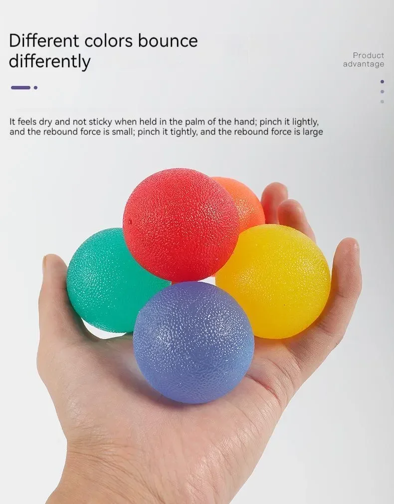 Silikon Hand Grip Ball Ei Männer Frauen Gym Fitness Finger Schwere Exerciser Kraft Muskel Erholung Greifer Trainer – Detail 14