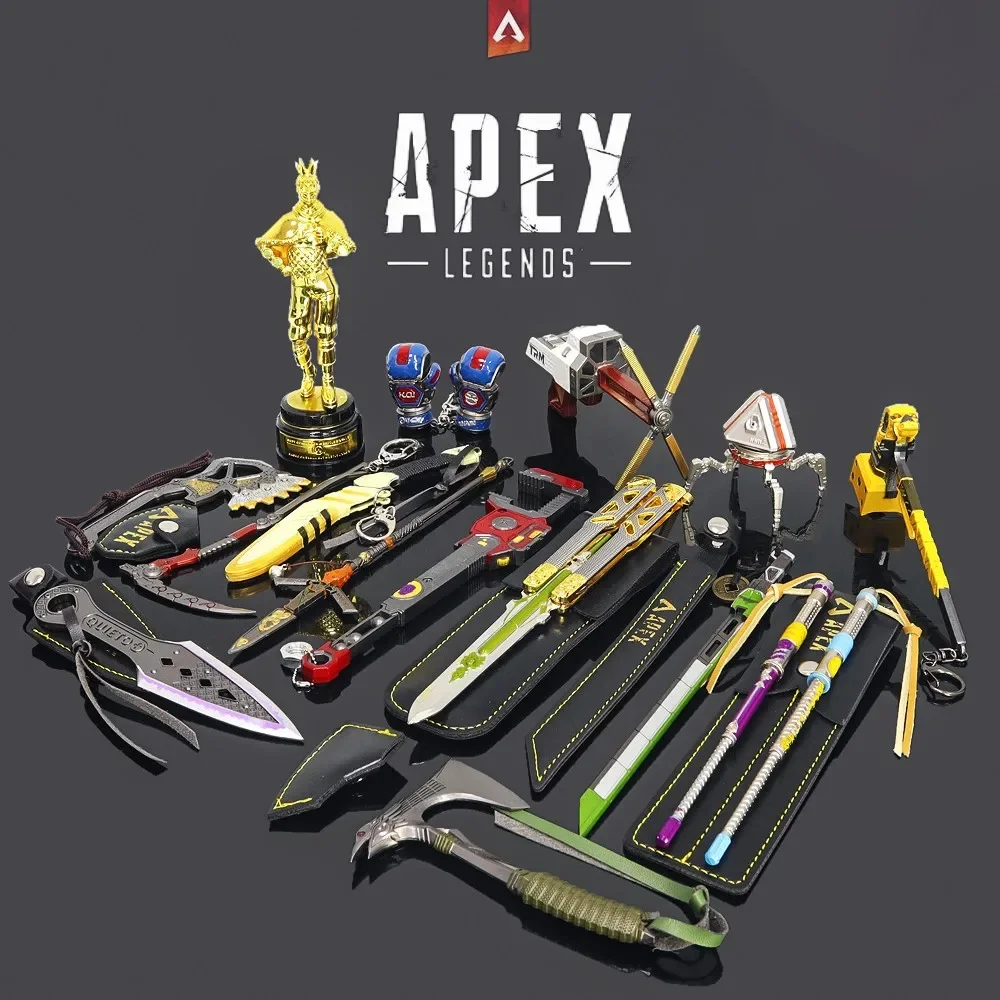 15 pz/set Apex Legends Heirloom ottano arma Kunai Anime gioco portachiavi modello di arma Royal Katana Boy Holiday regalo di compleanno giocattoli