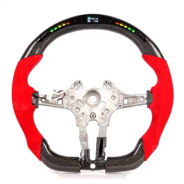 

LED Smart Carbon Fiber Steering Wheel M Performance Compatible with BMW F30 F35 F80 F15 F16 F25 M2 M3 M4