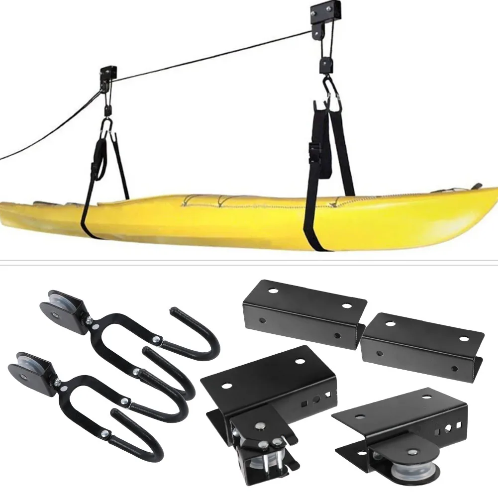 accessoires-de-palan-de-canoe-de-bati-de-stockage-de-garage-d'ascenseur-de-palan-de-kayak-multifonction