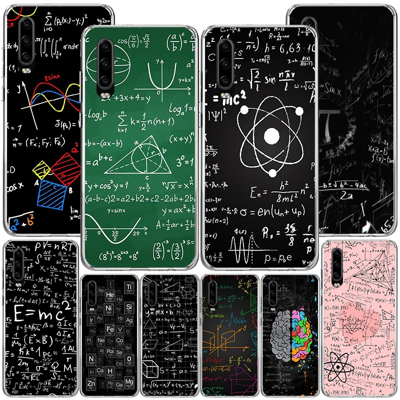 Physics Chemical Mathematics Phone Case For Huawei P40 P30 P20 P10 Lite Mate 20 10 Pro P Smart Z Y5 Y6 Y7 Y9 Personalized Print