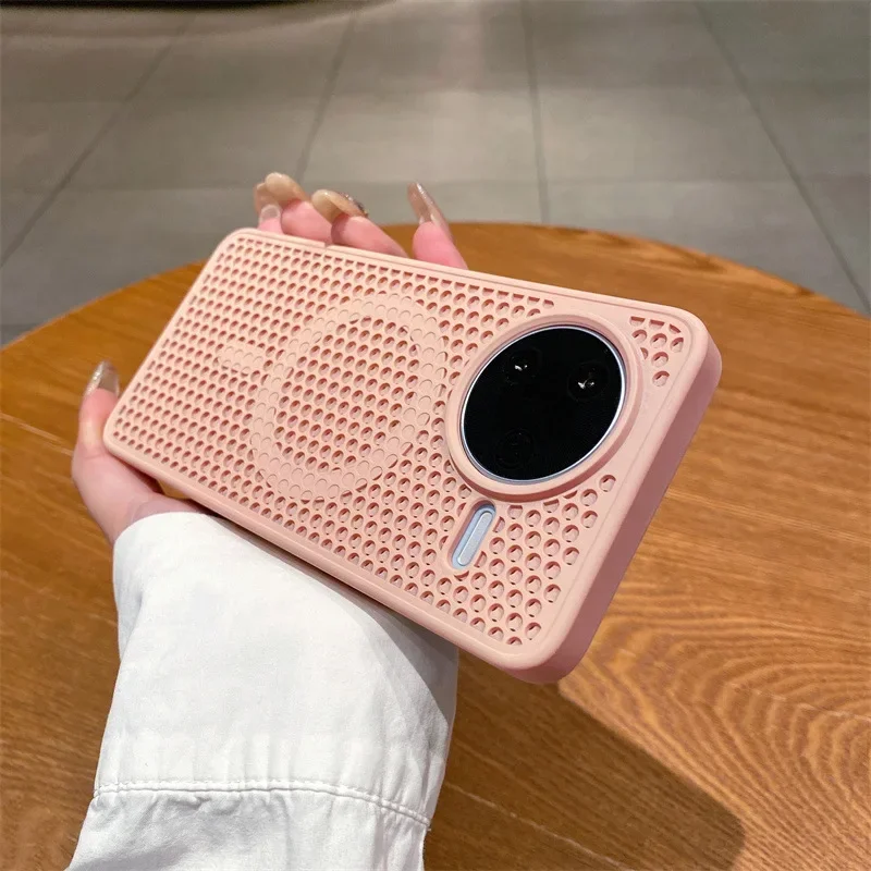 Magnetische Hülle für Xiaomi POCO F7 Ultra F7 Pro, Netz-Abwärme-Schale, Mag-safe-Ladefunktion, Matte Stoßfeste Weiche Schutzhülle – Detail 13
