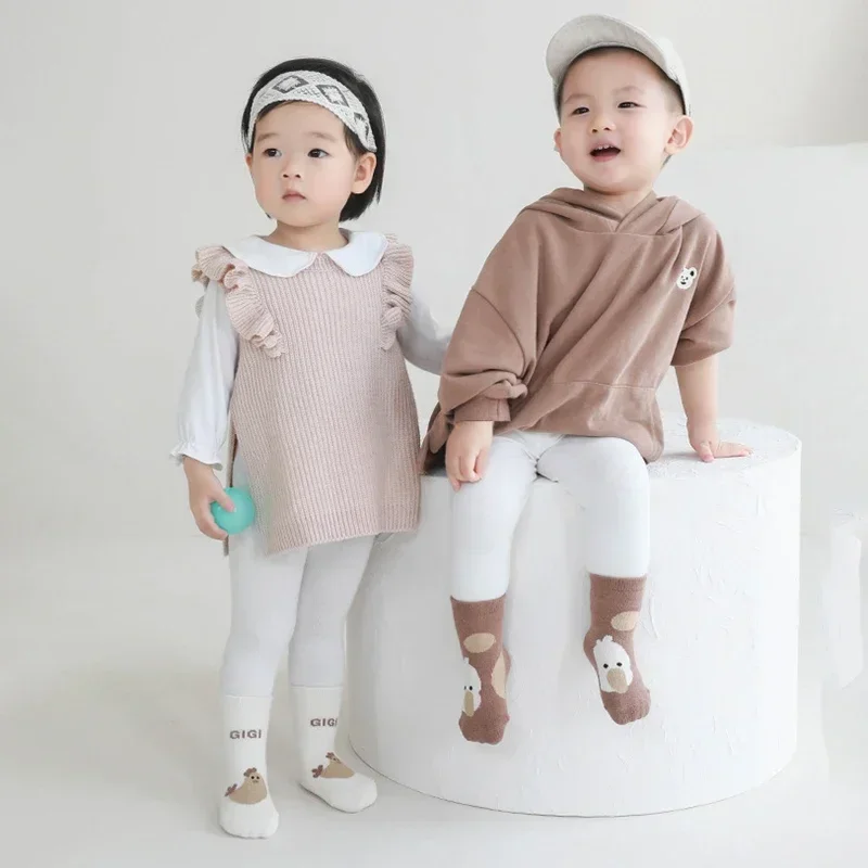 5 пар носков-тапочек с героями мультфильмов, домашние теплые аксессуары для шлангов, детские носки, противоскользящие детские носки для малышей, От 0 до 5 лет