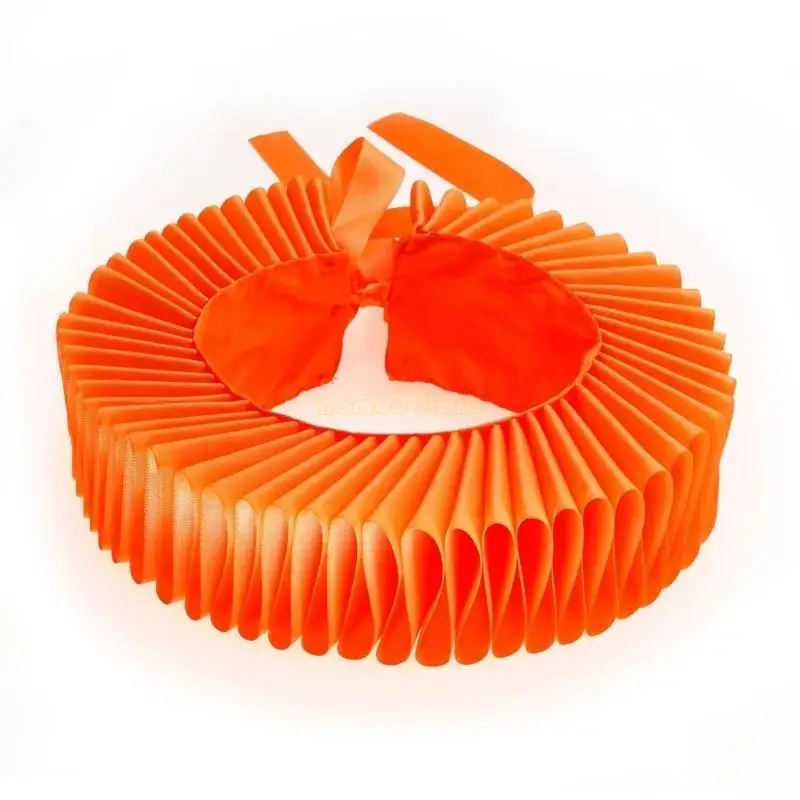 31BF الهالوين الفيكتوري الياقة عصر النهضة الرقبة راف مهرج المختنق ومجموعة أصفاد كشكش المعصم للنساء تأثيري حلي