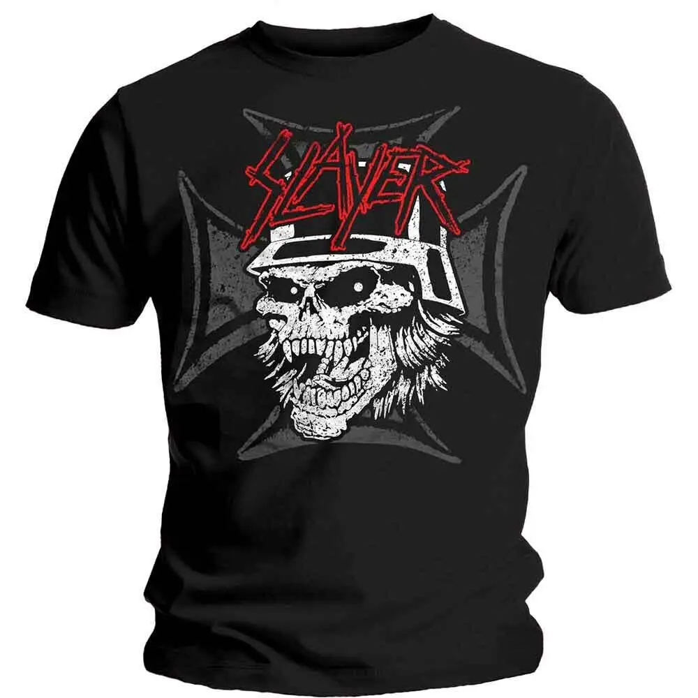 SLAYER Graphic Skull T-Shirt Black New