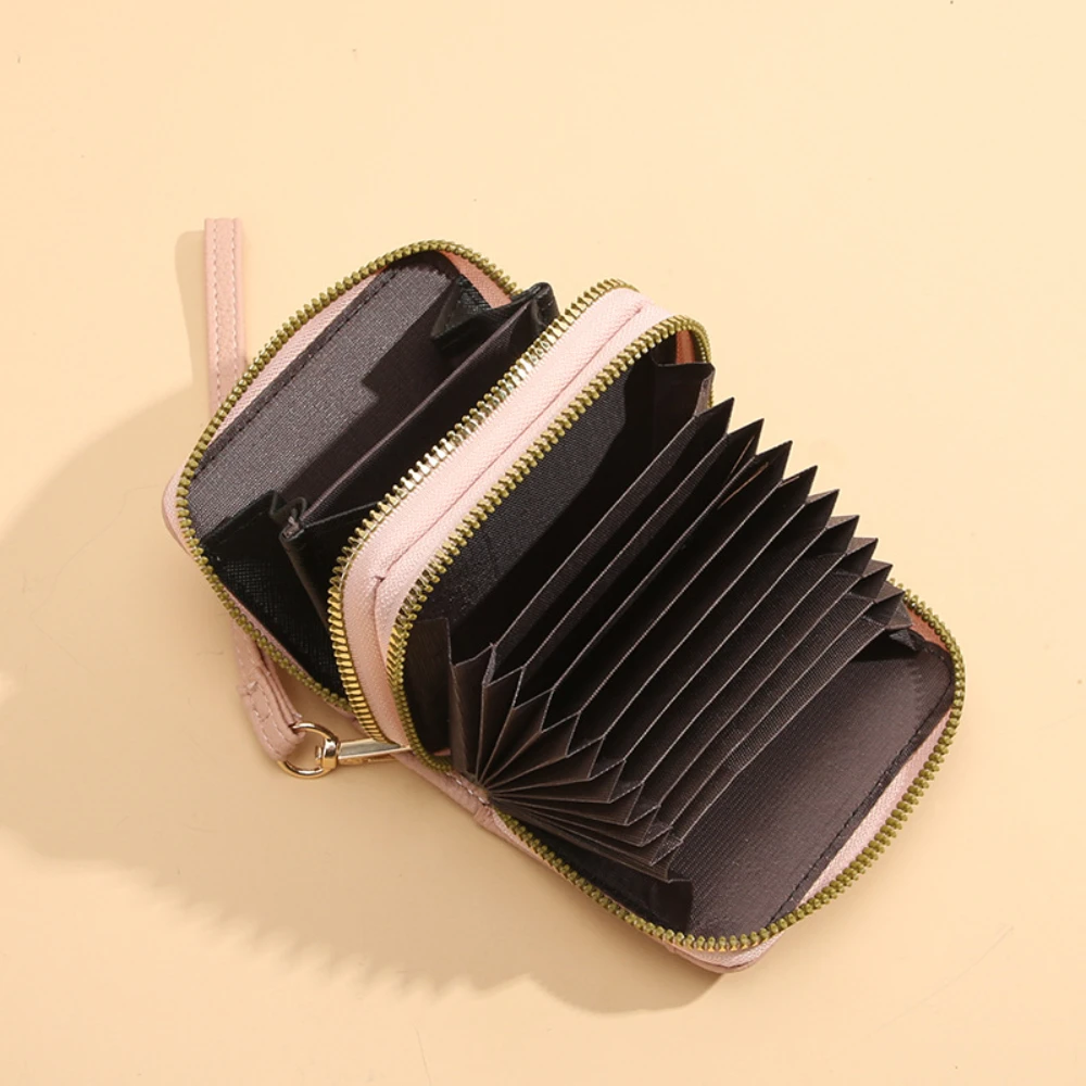

Кошелек для визитных карточек для женщин и мужчин, держатель для банковских/ID/кредитных карт, сумка для карт с несколькими слотами, кошелек из искусственной кожи на молнии, мужской кошелек для монет